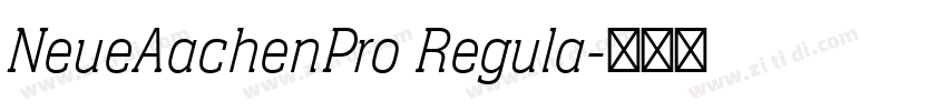 NeueAachenPro Regula字体转换